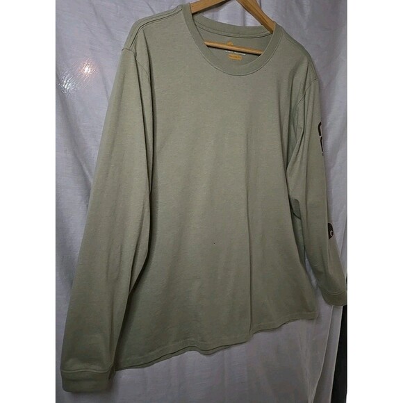 Carhartt Long Sleeve Shirt Mens XXL Original Fit Green Mid Weight K231 Graphic - Picture 3 of 9